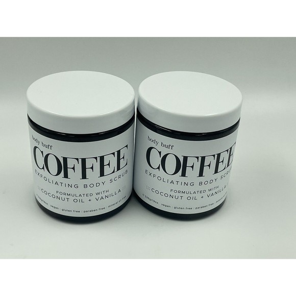 BODY BUFF Coffee Exfoliating Body Scrub Coconut + Vanilla Vegan by Home & Body